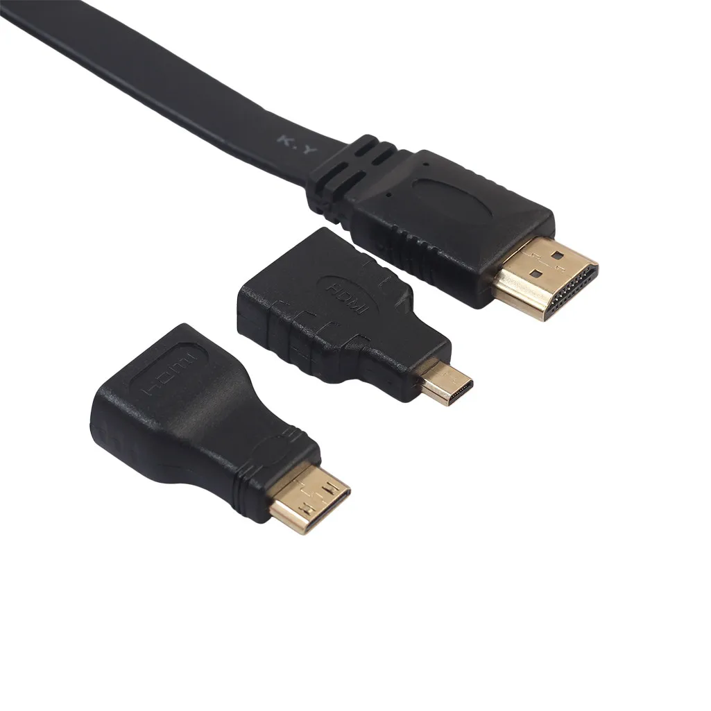 1080P 0 5 м 3 в 1 HDMI к HDMI/Mini/Micro адаптер кабель комплект HD для планшетного ПК ТВ
