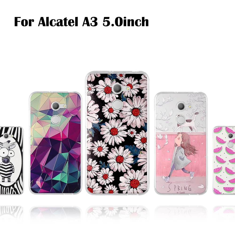 Для Alcatel Работает с любым оператором A3 чехол для 5046 5046D 5046X 5046Y Мягкая силиконовая
