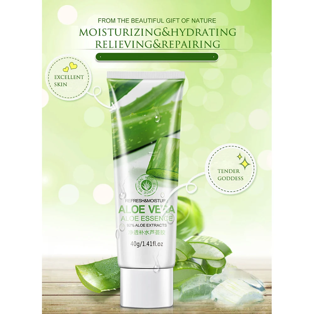 Алоэ гель увлажняющий с алое вера натуральный многоэффектный ремонт уход за