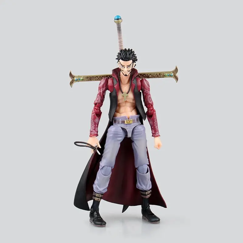 20 см одна штука Hawkeye Mihawk игрушка ПВХ Аниме Фигурка совместное мобильность модель