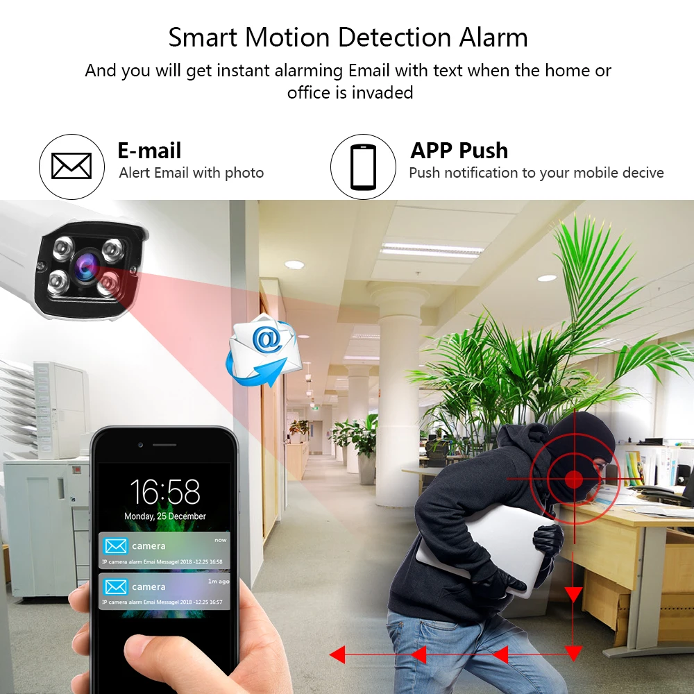 LOOSAFE 1080P HDMI POE NVR комплект CCTV система безопасности DVR 16 шт. аудио запись ip-камера P2P видео камера безопасности комплект 1 ТБ HDD