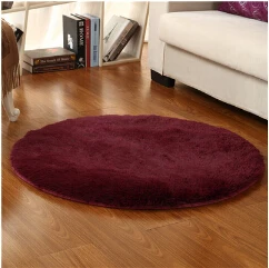 저렴한 새로운 도착 현대 러그와 카펫 홈 거실 서클 요가 매트 침실 카펫 및 러그 15 단색 무료 배송