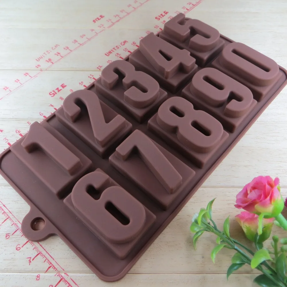 Free shipping digital chocolate mold new style silica gel cake Manufacture | Дом и сад