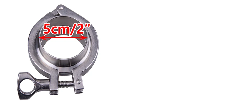 DWCX 2''inch нержавеющая сталь 304 V группа фланец зажим комплект турбо выхлопной трубы