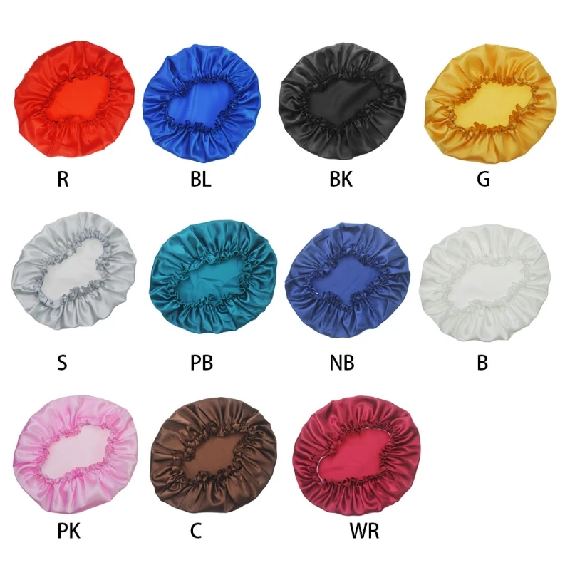 Женская шапка для сна сатиновая Ночная шапочка головы волос красивая Эластичная