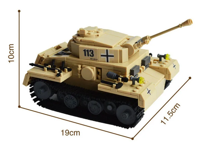 Кази Военная WW2 Пособия по немецкому языку Panzer III бак 3D модель AUSF L основной боевой