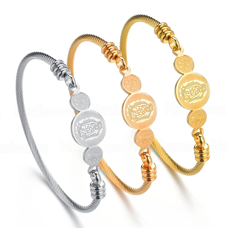 Винтажные браслеты манжеты Nextvance из нержавеющей стали с винтажными золотыми