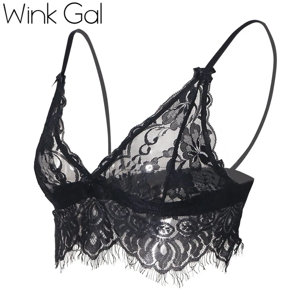 Wink Gal/модный новый кружевной бюстгальтер для женщин сексуальный треугольный