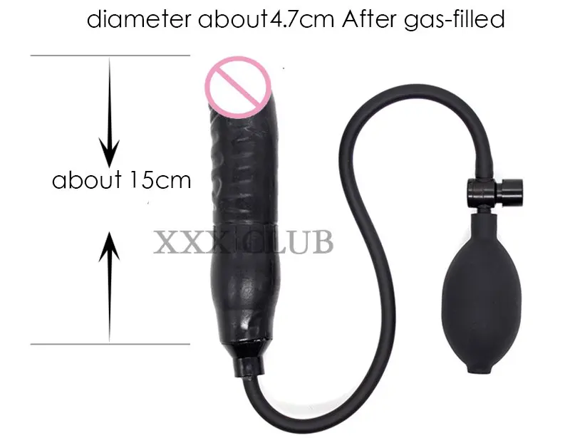 Надувной фаллоимитатор насос пенис секс-игрушки Анальная пробка надувной