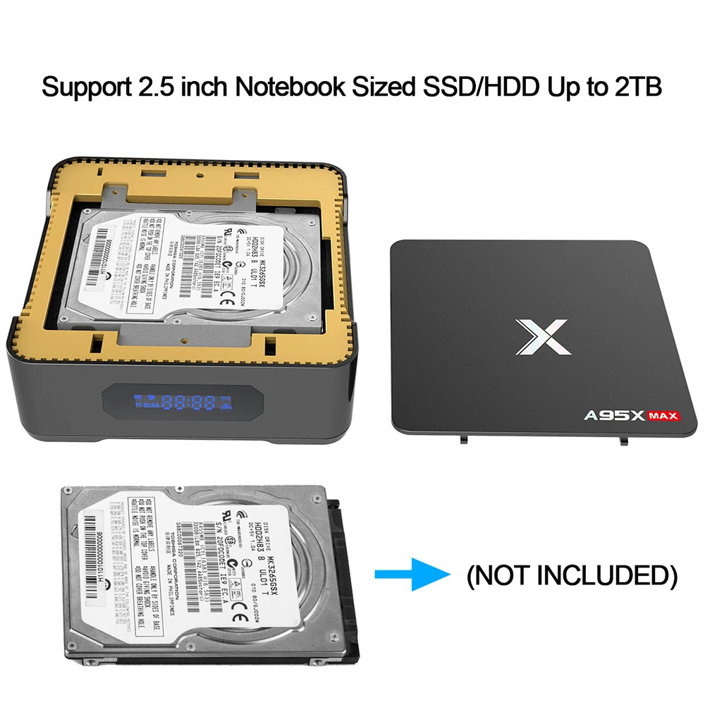 Умный ТВ-бокс A95X MAX X2 домашний медиаплеер 2 4G/5 GHz Dual Wifi Box 4 K HDR Android 8 1 телеприставка
