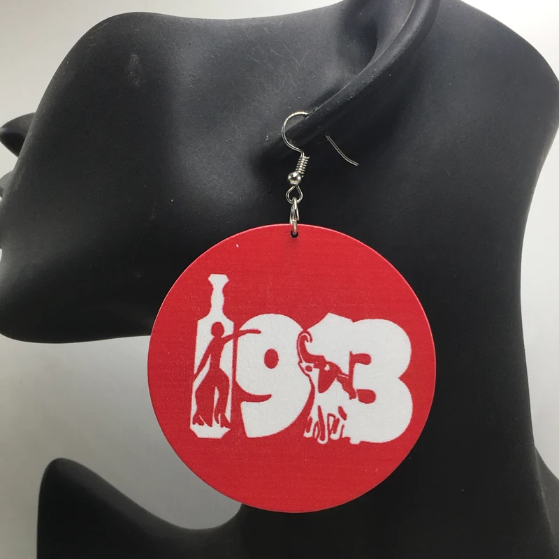 Женские деревянные серьги DST 1913|Серьги-подвески| |