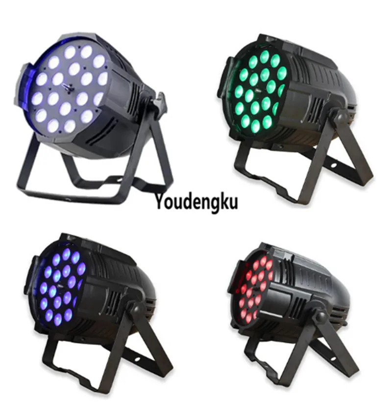 4 шт. par led zoom dmx 18x18 Вт rgbawuv 6-в-1 light | Лампы и освещение