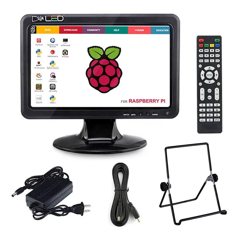 Elecrow 10 1 дюймовый портативный HD дисплей для Raspberry Pi 3 HDMI 1024x600 1080P VGA светодиодный ЖК