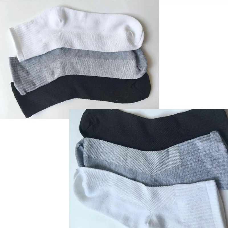 Носки мужские классические 10 пар тонкие однотонные повседневные короткие летние