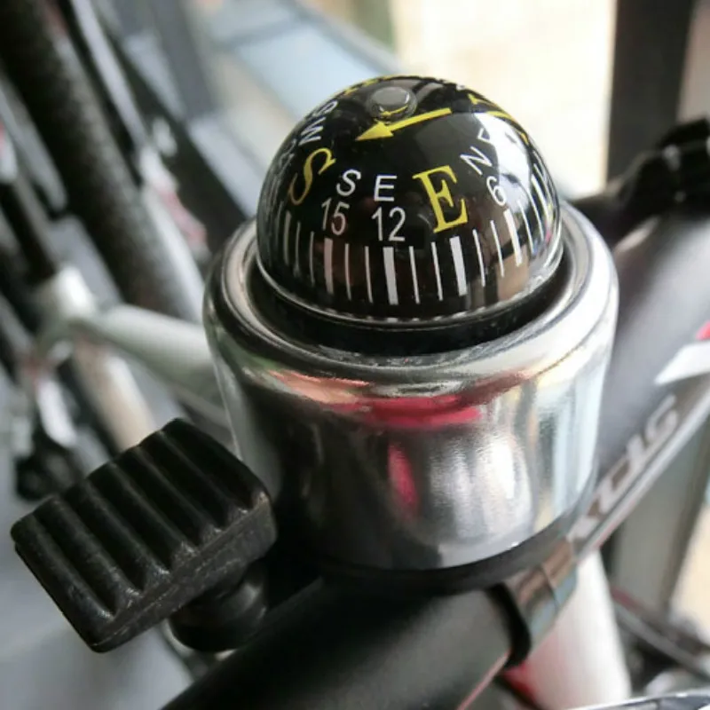 Горный велосипед колокольчик алюминиевый сплав с компасом металлический