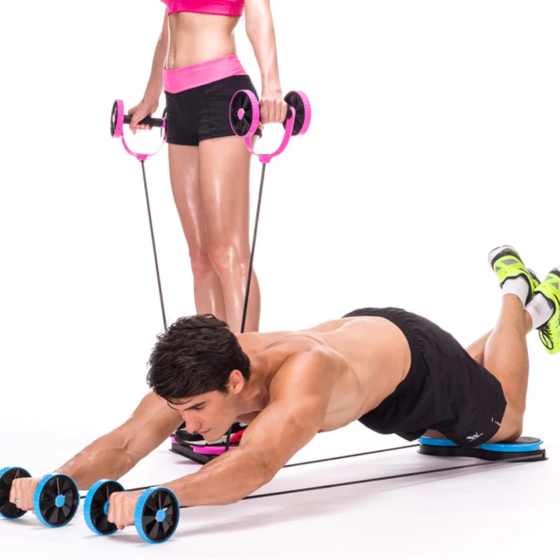 Высокое Качество Роликовый тренажер для брюшного пресса скручивающееся колесо