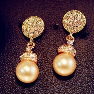 Серьги гвоздики с искусственным жемчугом без проколов|non pierced earrings|earrings non piercingnon