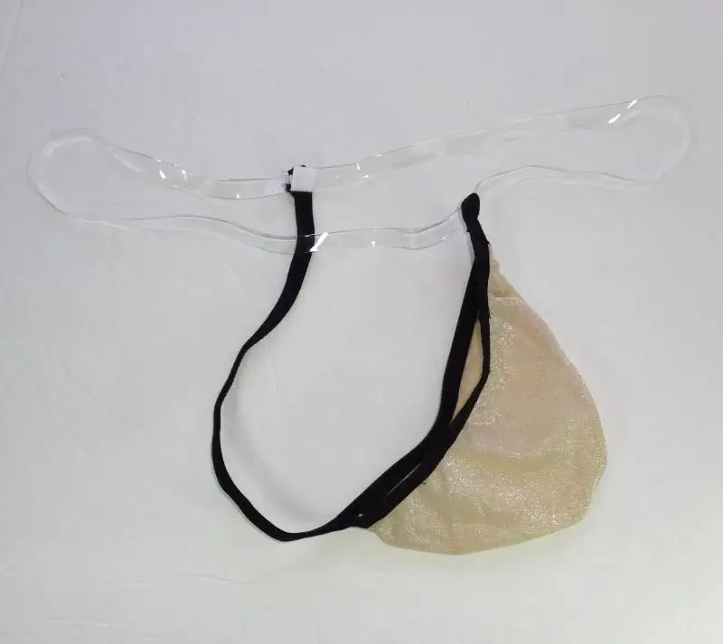 Мужские прозрачные блестящие стринги Невидимый ремень|male panties|transparent panties menmale