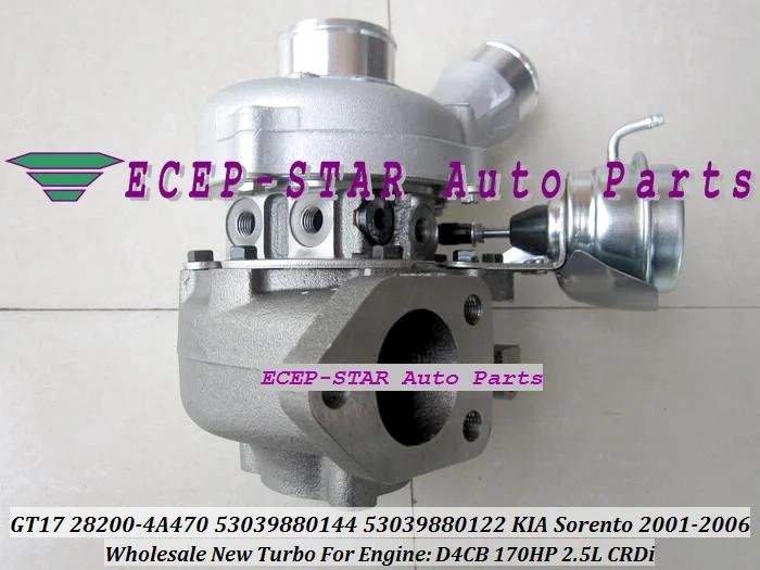 Турбокомпрессор BV43 28200 4A470 53039880144 53039880122 для KIA Sorento 2.5L CRDi 2001 06 Hyundai D4CB Евро 4