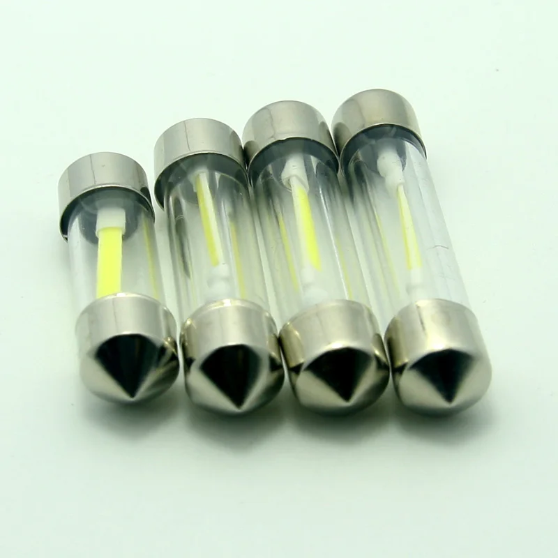 Новый продукт 10 шт./лот C5W LED 1 шт. COB Чип трубки Гирлянда 140 люмен Светодиодная