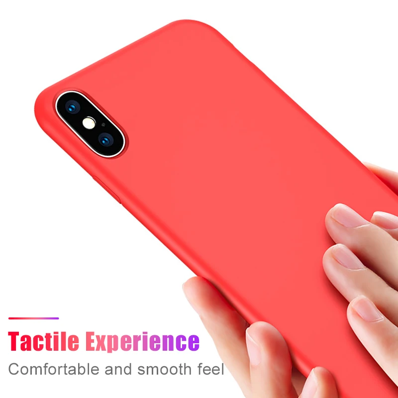 Жидкий силиконовый чехол для Xio mi Red mi Note 7 противоударный мягкий ТПУ сенсорный гладкий Чехол на заднюю панель для Xio mi 8 Lite 9 Красный mi Note7 Capa