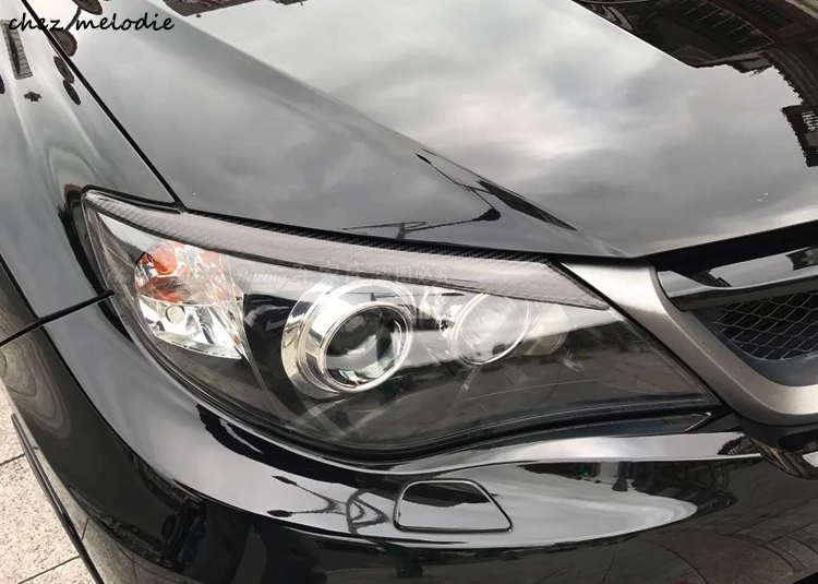 Автомобильная фара lips brows полностью из настоящего углеродного волокна для Subaru