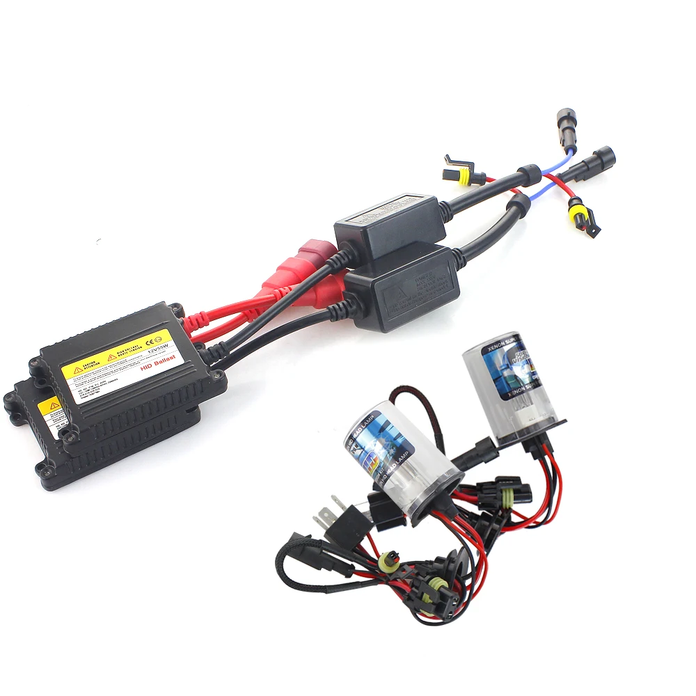 AC 55Вт HID Xenon комплект H7 H4 H1 H8 H9 H11 D2S ксенон скрытый Балласт 4300K 6000K 8000K hid ксеноновый