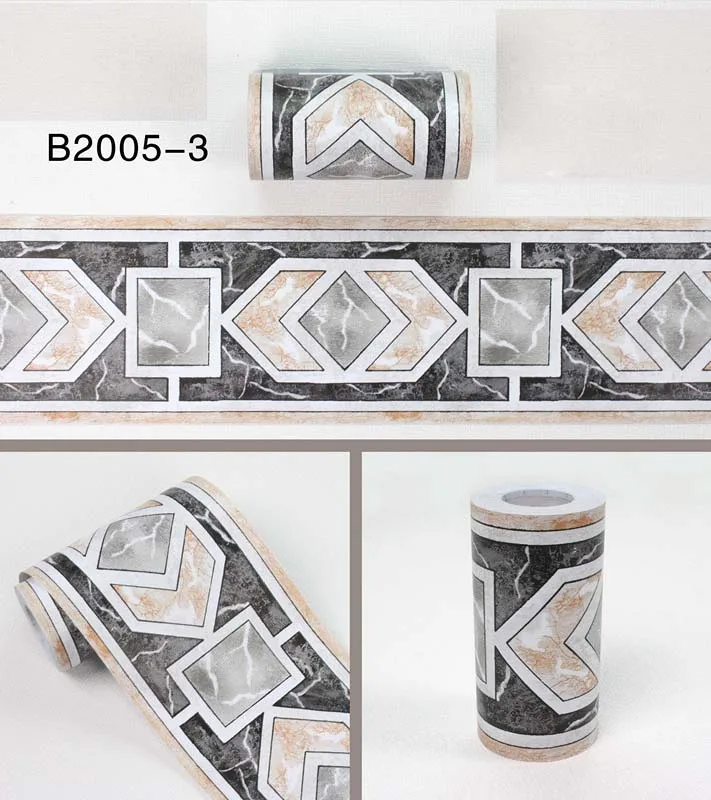10 м деревенский стикер стены Талия водонепроницаемый плитка обои границы украшения ПВХ винил пластик самоклеющиеся обои границы - Цвет: B20053