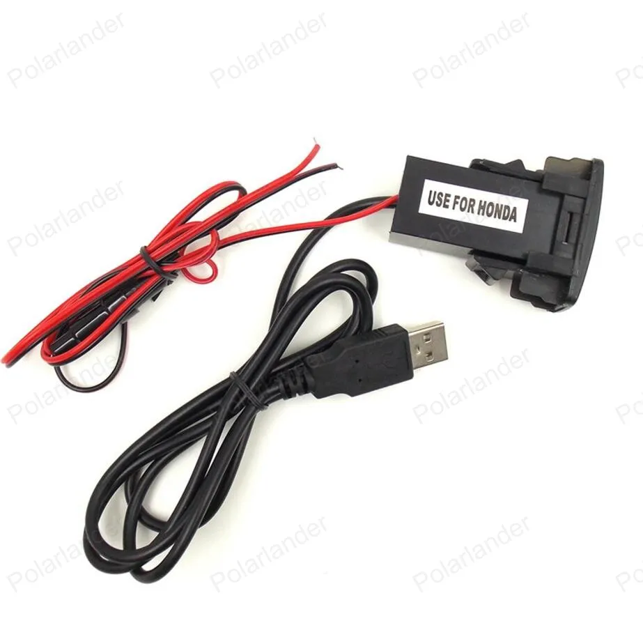 Автомобильное зарядное устройство для Honda/civic/crv/fit/accord/hrv 5 в 2 1 А USB интерфейс
