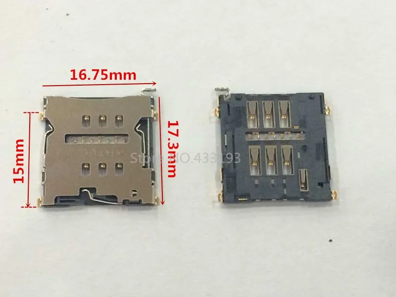 2 шт./лот новый разъем для считывания SIM-карт сменный держатель лоток Goophone I6 Plus