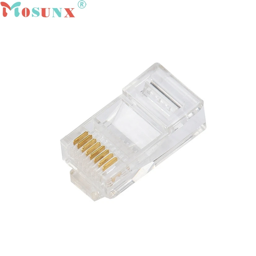 Заводская цена MOSUNX 10 шт. Cat5 Cat5e сетевой разъем rj45 металлический Кабель модульный