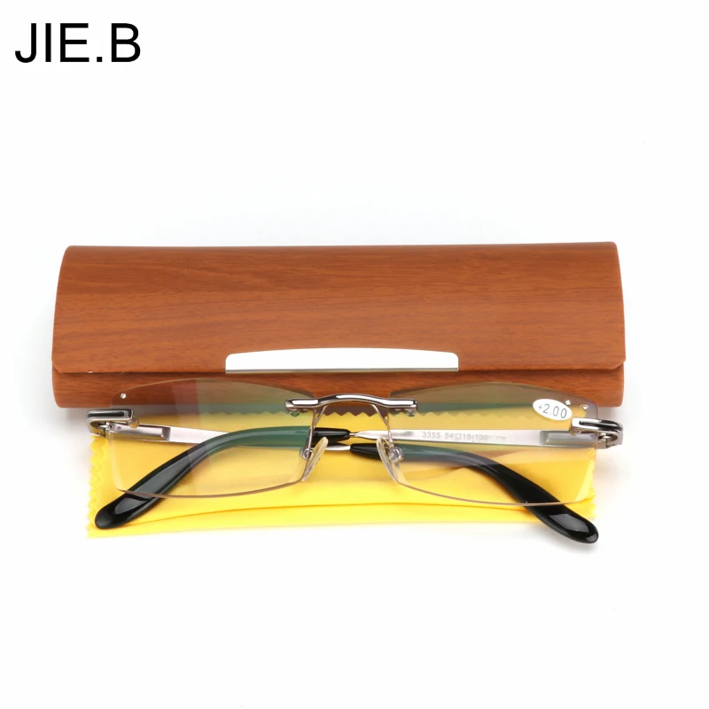 2017 высокое качество алмазные вырезные очки для чтения мужские без оправы