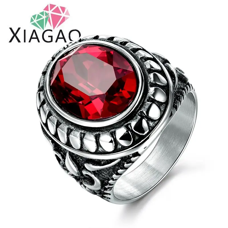 Мужское кольцо на палец XIAGAO 4 цвета серебряное золотое Размер 9 13|men jewelry|ring ringfinger