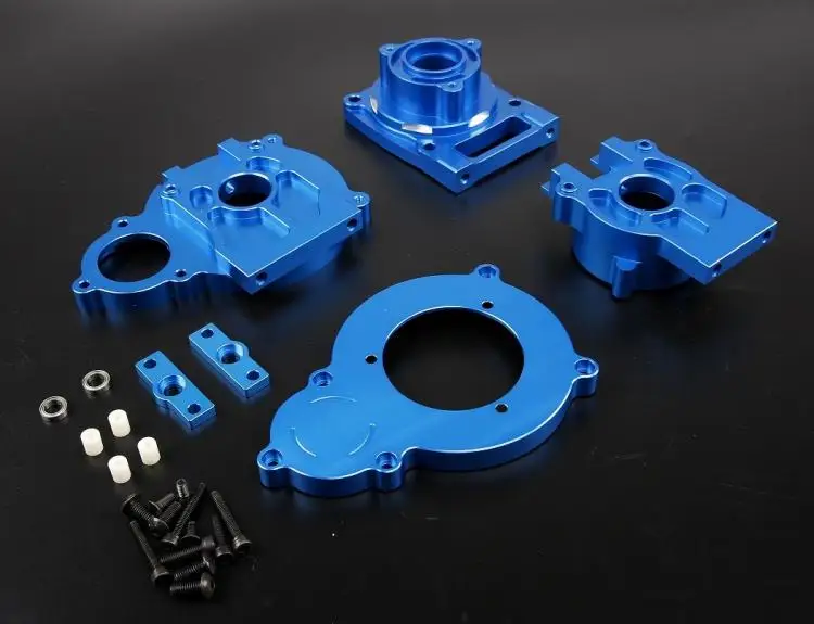 CNC сплав Центр diff коробка передач корпус дифференциала ДЛЯ 1/5 losi 5ive-T Rovan LT KM X2