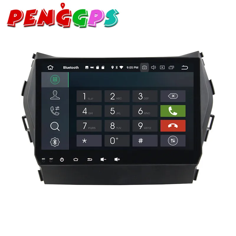Android 8.0 7.1 Car DVD Player GPS Navigation Headunit For Hyundai IX45 2014 2015 2016 Stereo Auto Multimedia Satnav Video | Автомобили и