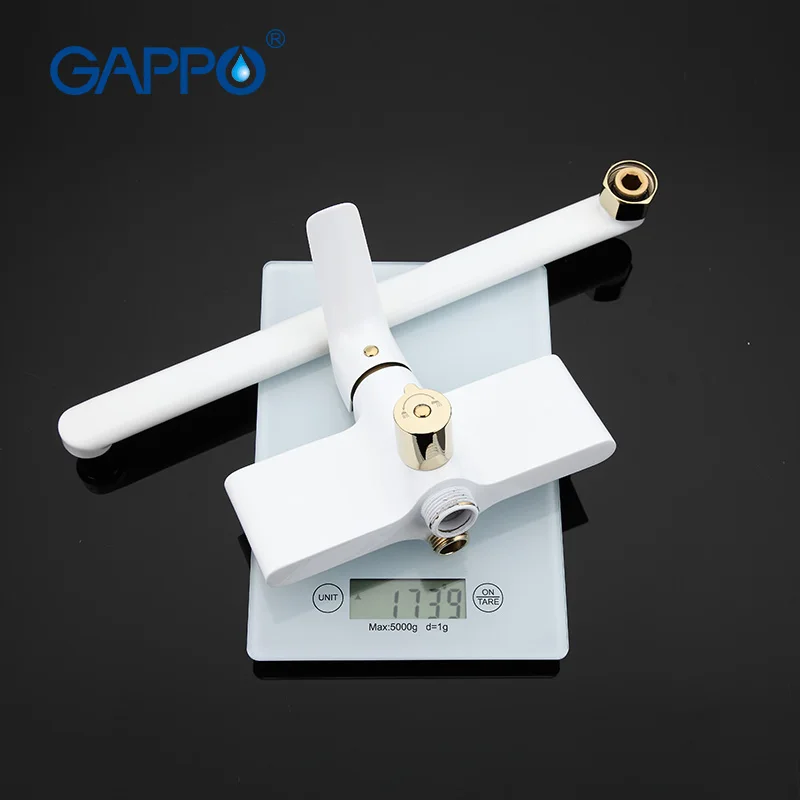 GAPPO 1 комплект настенный смеситель для ванны из античной латуни с золотым