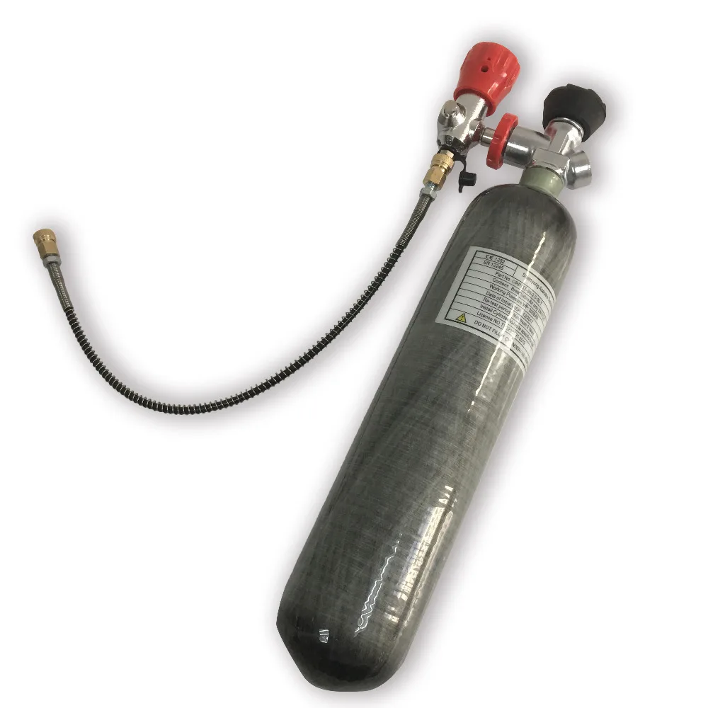 AC102301 2L 4500PSI углеродного волокна цилиндра с клапаном и АЗС дыхание воздушный
