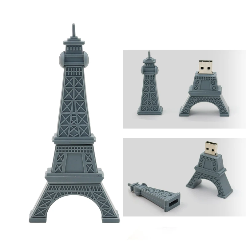Pendrive 64gb Paris Tour Eiffel Usb Flash 128gb Pen Drives Memorias Creativas | Компьютеры и офис