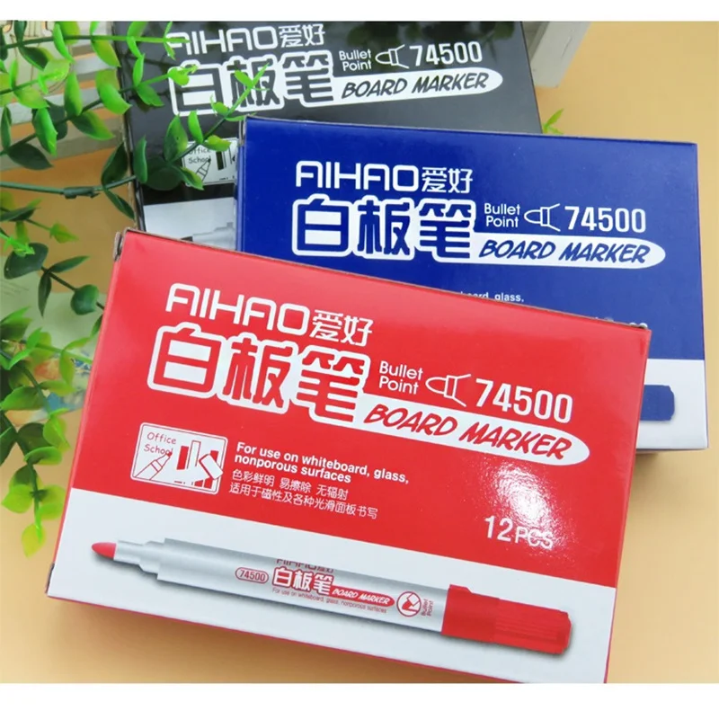 Маркер вкладыш для белой доски 36 шт./лот 2 мм стеклянная Непористая поверхность