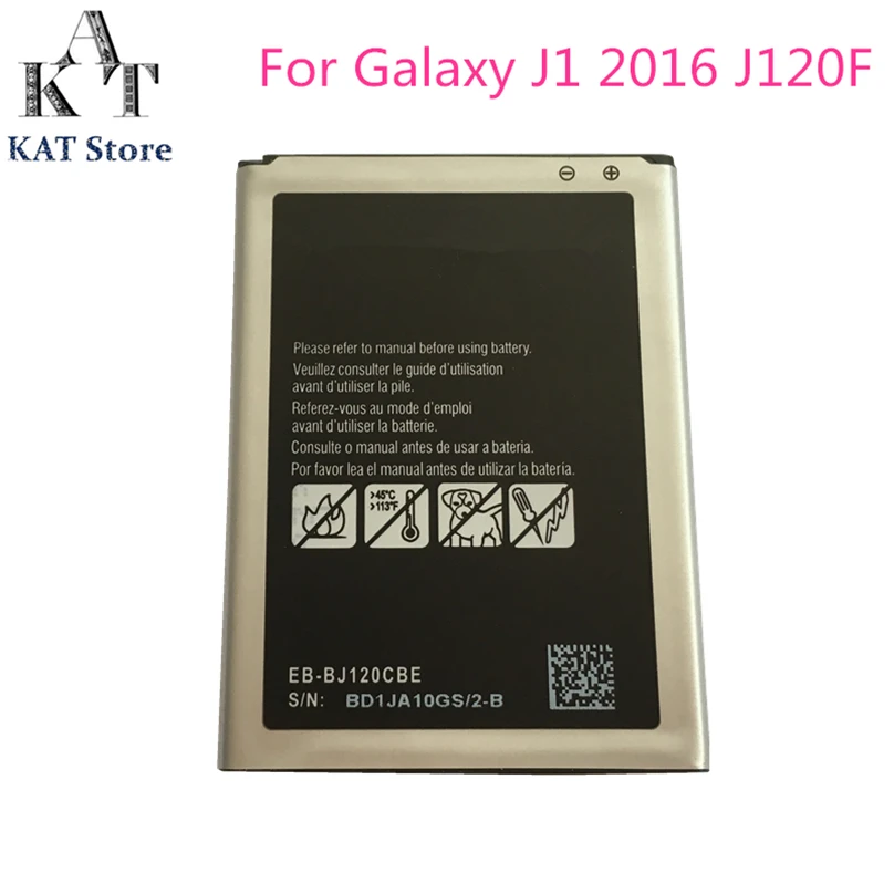 KAT мобильный телефон аккумуляторы для Samsung Galaxy J1 2016 версия J120 J120F J120A /T 2050 мАч