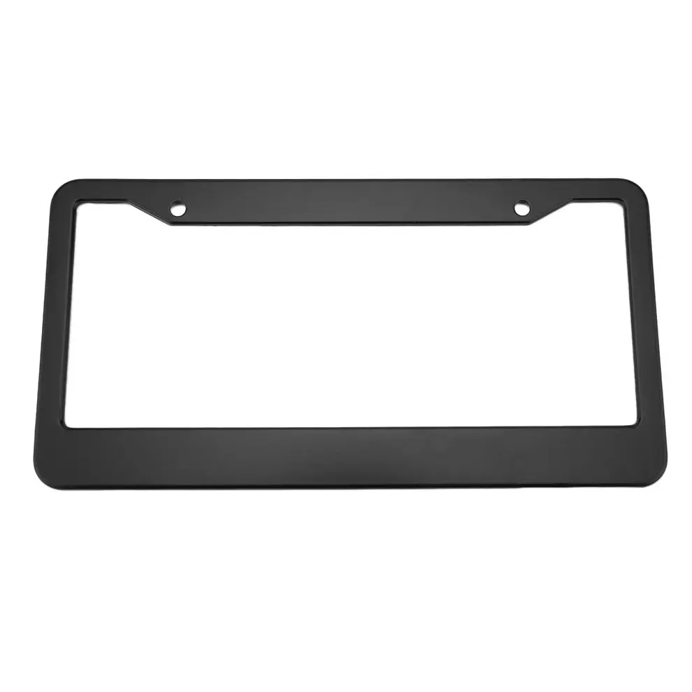 2 шт. Черный алюминиевый сплав автомобильный Автомобильный номерной знак рамка