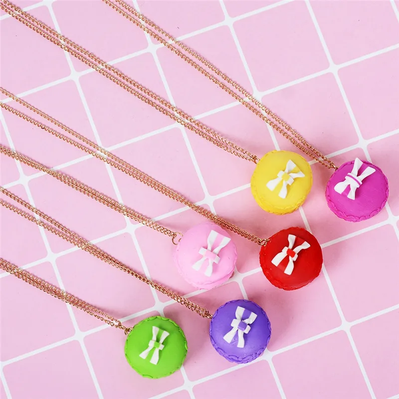 PINKSEE случайные цвета имитация еды торт подвеска милые детские ювелирные изделия