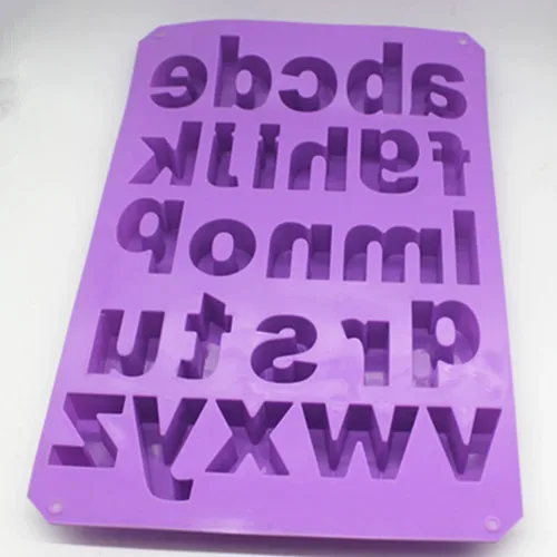 

Lowercase letters Small Alphabet silica gel cake molds DIY jelly pudding chocolate soap silicone mold