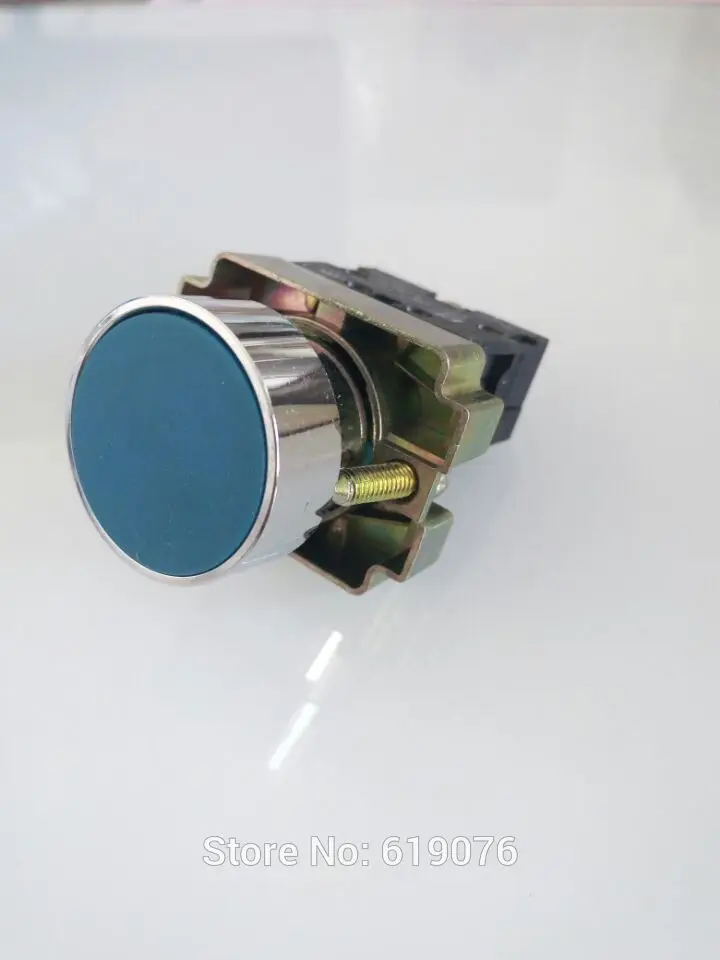 

1 N/O Momentary Blue Flush Pushbutton