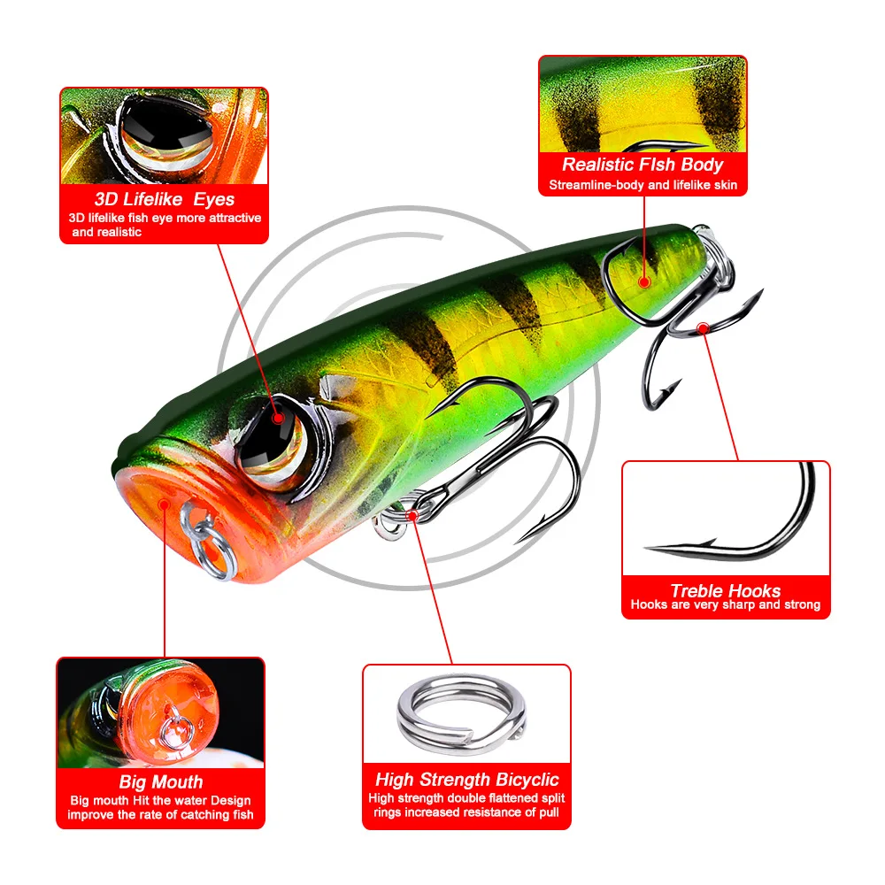 1 шт. 13 г/8 2 см Поппер рыболовные приманки Walleye Balancer воблеры искусственные жесткие