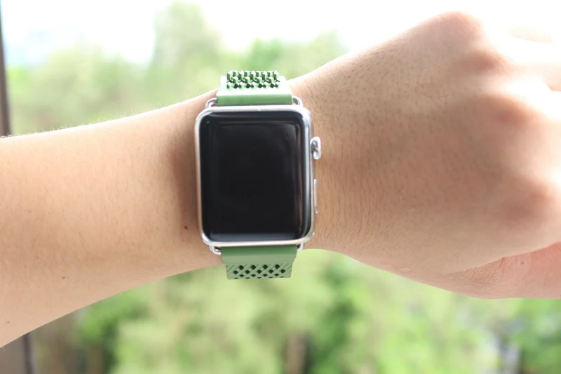 URVOI фторэластомер ремешок для apple watch series 1 2 3 iWatch мягкий силиконовый сменный