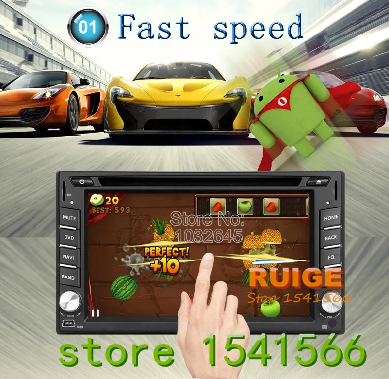 Автомобильный dvd плеер на основе Android 2 din 7 &quotHD емкостный сенсорный экран GPS
