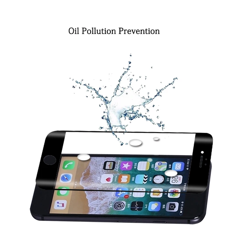 5D полное покрытие закругленные края стеклянная пленка для iphone 8 plus A1864 A1879 A1898 5