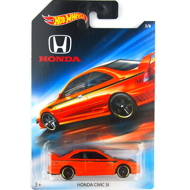 8 шт./компл. 90 Honda CIVIC EF 70th юбилейный металлический литой автомобиль коллекция