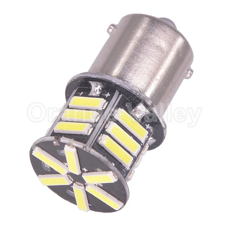 10 шт. 1156 BA15S P21W S25 1459 21 светодиодный 7020 SMD Canbus стайлинга автомобилей Передняя сигнальные лампы фонари заднего хода белый янтарь